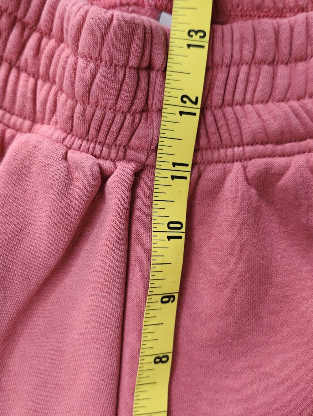 Nike Essential Fleece Joggers Womens Medium Pink Baggy Loose Fit Mid Rise - Picture 9 of 12